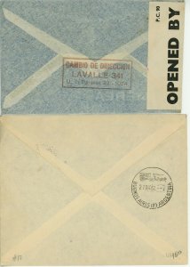 Latin America Cover Postage Collection Argentina Brazil Panama Guatemala Used