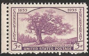 # 772 MINT NEVER HINGED CONNECTICUT TERCENTENARY