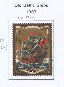 LATVIA - 1997 - Old Baltic Ships - Perf Single Stamp - Mint Lightly Hinged