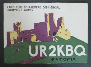 5884 Amateur Radio QSL Card Radio Club of Rakvere Estonia-