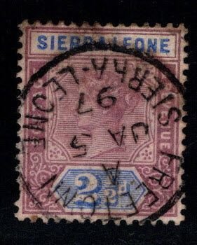 Sierra Leone Scott 38  Used Victoria stamp