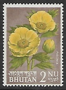 Bhutan # 41 - Peony - MNH.....{KGr31}