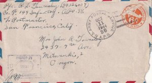 1944, APO 38, Oro Bay, New Guinea to Milwaukie, OR (M5044)