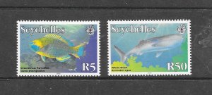 FISH - SEYCHELLES #841a-42a (2010 DATE) MNH