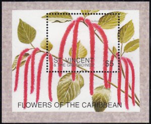 St Vincent & the Grenadines 1996 MNH Sc 2342 $5 Acalypha hispida Flowers