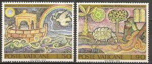 Vatican City 1974 Sc#548/549 UPU CENTENARY - DOVE-NOAH'S ARK Set (2) MNH