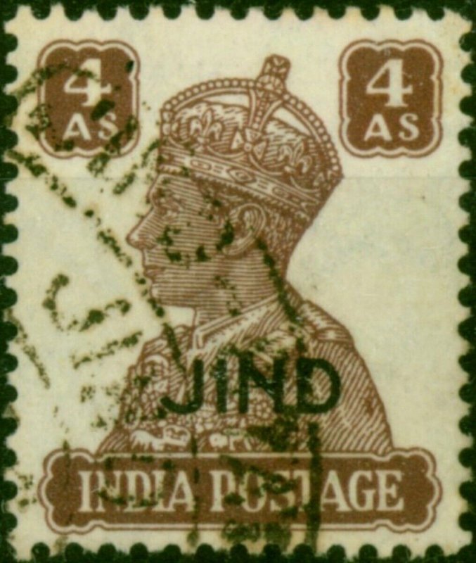 Jind 1940 4a Brown SG146 Fine Used (2)