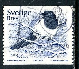 Sweden; 2001: Sc. # 2410: Used Single Stamp