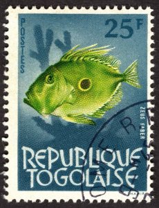 1964, Togo, 25f, Used CTO, Sc 468