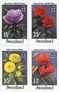 93820 MNH SWAZILANDIA 1987 FLORES DE JARDIN