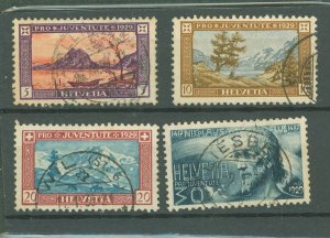 Switzerland #B49-B52 Used Single (Complete Set)