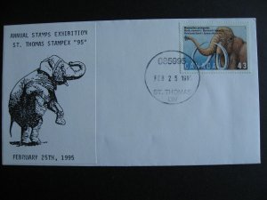 Canada Jumbo elephant St Thomas Stampex 95 cover