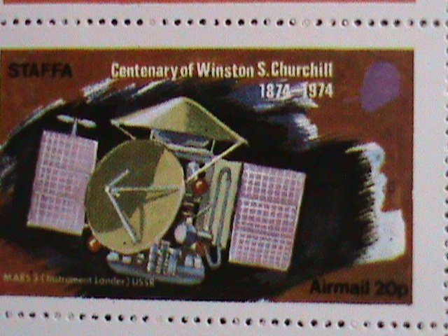 ​STAFFA-SCOTLAND-1974  PROMOTION-CENTENARY OF  WINSTON CHURCHILL MNH EST.$12