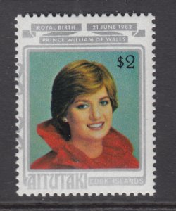 Aitutaki 270 Princess Diana MNH VF