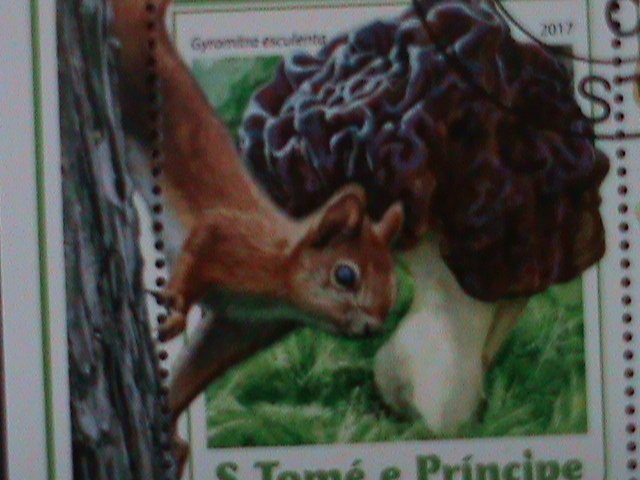 ​ST. THOMAS- 2017- LOVELY BEAUTIFUL MUSHROOMS-CTO-LARGE SHEET VF LAST ONE