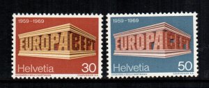 Switzerland  500 - 501  MNH cat $ 2.00