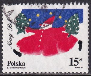 Poland 1987 Sc 2840 New Year 1988 Stamp Used