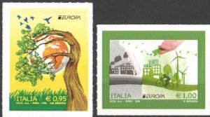 Italy Italia 2016 Europa CEPT Think Green set of 2 stamps MNH