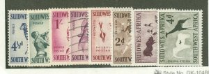 South West Africa #253/264 Unused