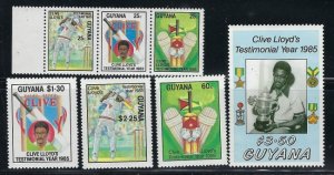 Guyana 1394-98 MNH 1985 Sports (an3219)