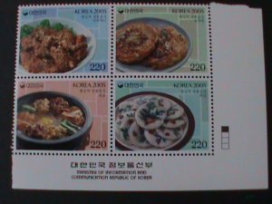 ​KOREA-2005- SC#2176-KOREAN FOOD 5TH SERIES-MNH  BLOCK VF-HARD TO FIND