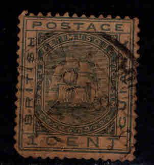 British Guiana Scott 107 CA wmk used 1882 stamp stained paper