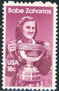 1932 Babe Zaharias F-VF MNH single