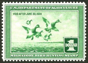 U.S. #RW4 MINT OG LH