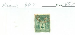 FRANCE #66, Used, Scott $55.00