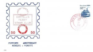 50th ANNIVERSARY OF CORYFELL'S FERRY STAMP CLUB EVENT CACHET COVER 1996 TYPE II