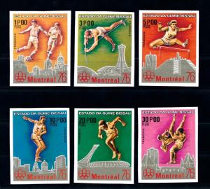 [56307] Guinea Bissau 1976 Olympic games Football Athletics Imperforated MNH