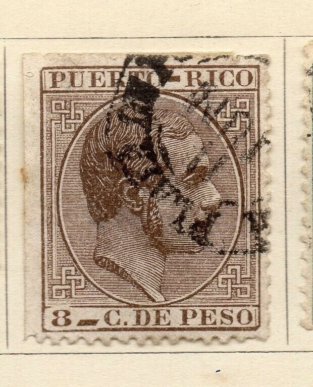 Puerto Rico 1882 Early Issue Fine Used 8c. NW-07695