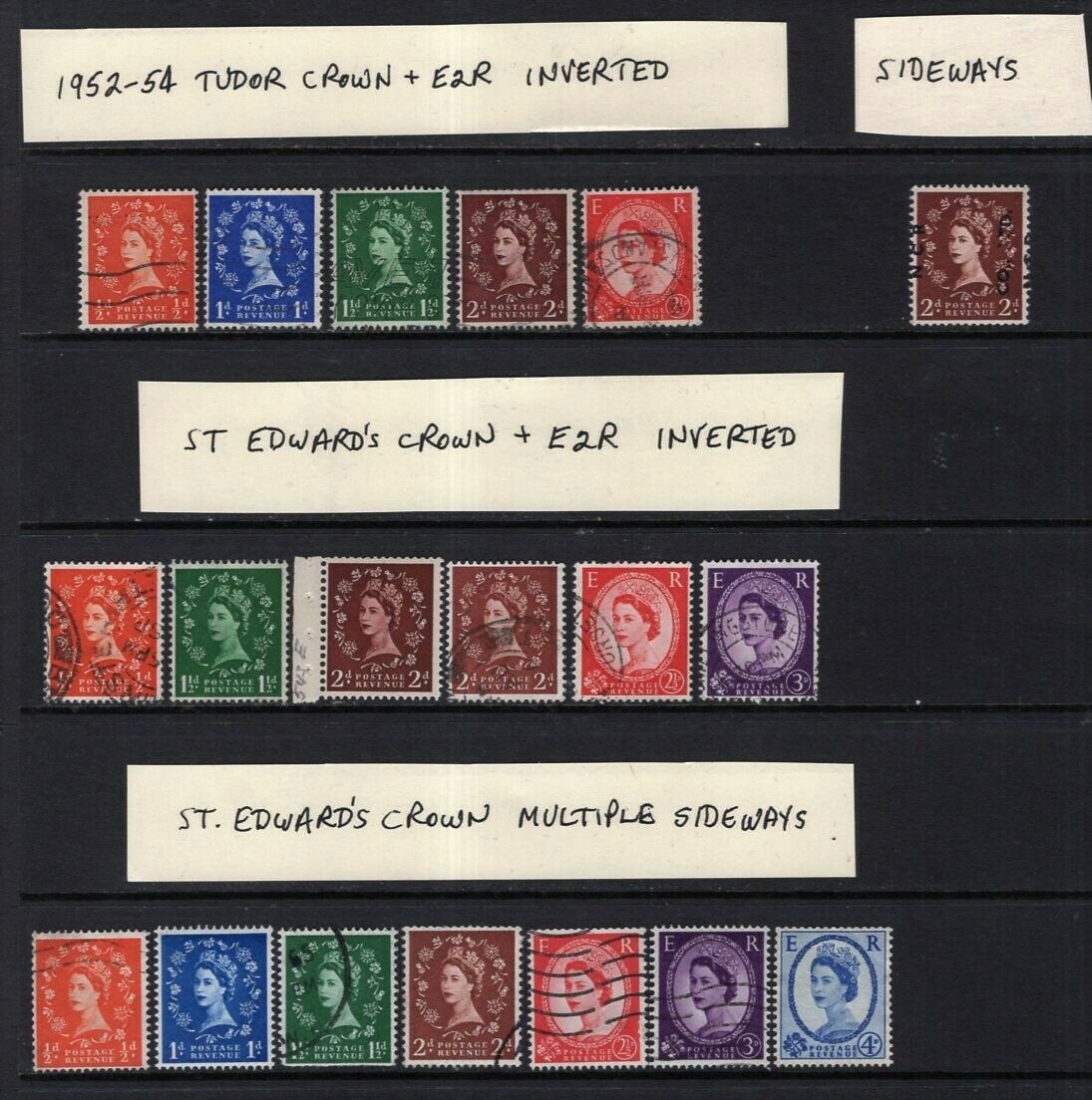 GB 195259 QE Definitives 44 Stamps MintUsed With Varieties Look! Great Britain, Stamp / HipStamp