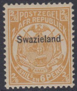 BC SWAZILAND 1889 COAT OF ARMS Sc 6 KEY VALUE MLH VF SCV$325.00