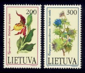 Lithuania Sc# 425-6 MNH Endangered Species - Flowers