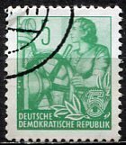 Germany DDR; 1953: Sc. # 156:  Used CTO No Signature Single Stamp +