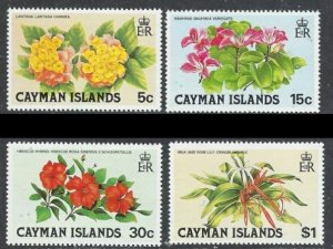 Cayman Is 448-51 MNH 1980 Flowers