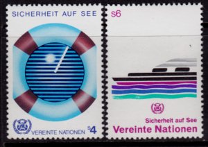 UN Vienna #31-32 MNH - Sea Safety (1983)