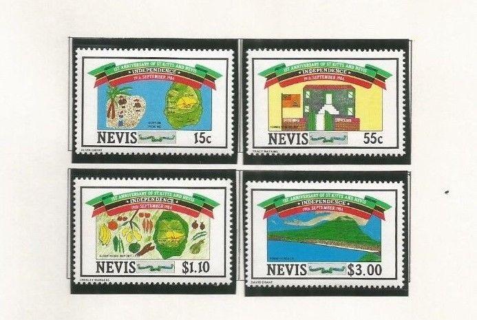 NEVIS SCOTT 379-82 MNH 