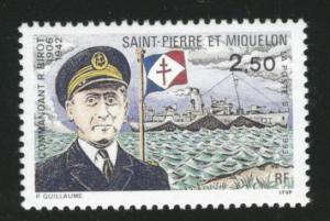 St. Pierre & Miquelon Scott 586 MNH** 1993 Commander Birot