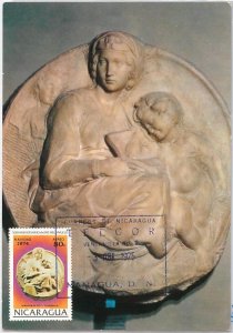 57445 - NICARAGUA - POSTAL HISTORY: MAXIMUM CARD 1975 - ART Michelangelo-