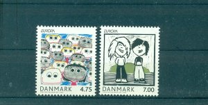 Denmark - Sc# 1361-2. 2006 EUROPA, Childrens Art. MNH $4.65.