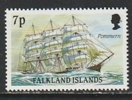 1989 Falkland Islands - Sc 491 - MNH VF - 1 single - Ships of Cape Horn