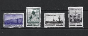 RUSSIA - 1948 SIEGE OF LENINGRAD RELIEF - SCOTT 1189 TO 1192 - MH