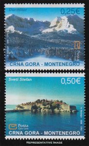 Montenegro Scott 143-144 Mint never hinged.