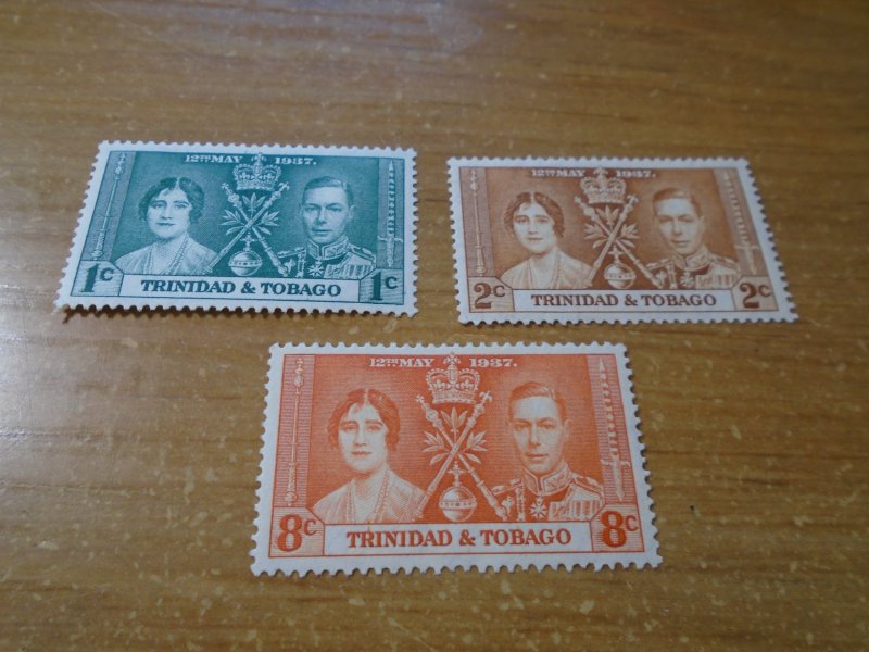 Trinidad & Tobago  #  47-49  MH   Coronation