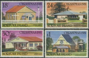 Norfolk Island 1981 SG265-268 Christmas churches set MNH