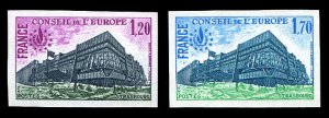 France, 1950-Present #1023-1024 (YT 58-59) Cat€92, 1978 New Council Headqua...