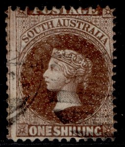 AUSTRALIA - South Australia QV SG130, 1s chocolate, FINE USED.