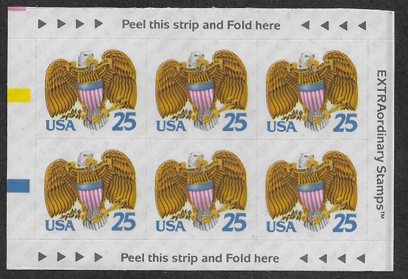 UNITED STATES SC# 2431 BKLT  B/6 VF/MNH 1989